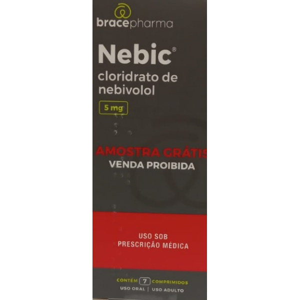 Nebic - Cloridrato de Nebivolol 5mg - 7 Cápsulas